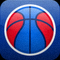 NBA篮球联赛图标 - 红蓝篮球图案